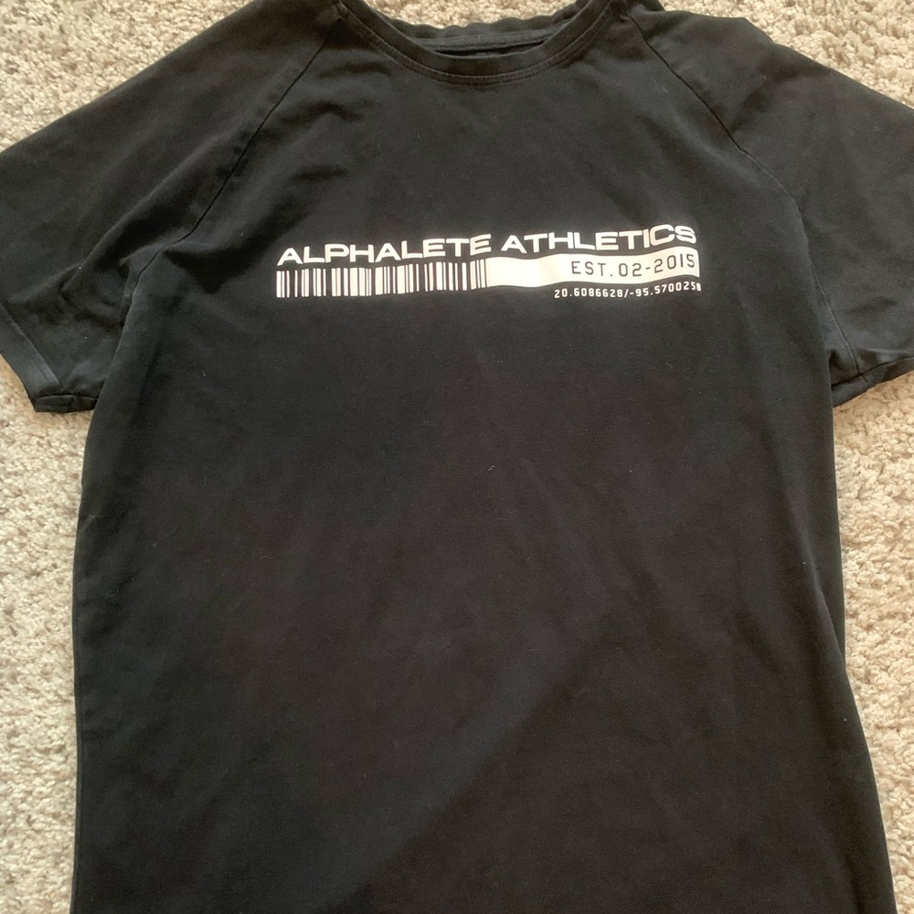 Alphalete Black Bar Code T-Shirt